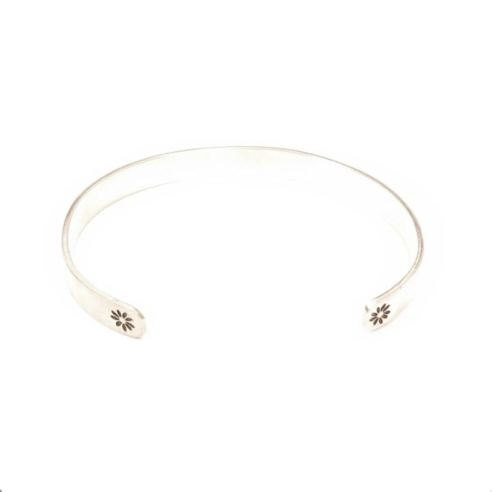 LIVE‎ LOVE LAUGH Retired Far Fetched Sterling Silver Cuff Bangle Bracelet - Picture 2 of 5